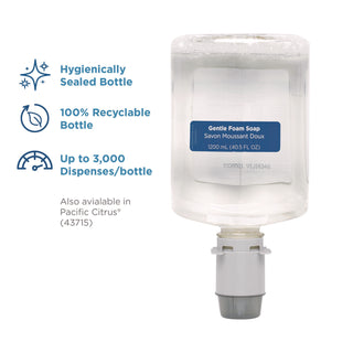 Pacific Blue Ultra Foam Soap Manual Dispenser Refill, Fragrance-Free, 1,200 mL, 4/Carton