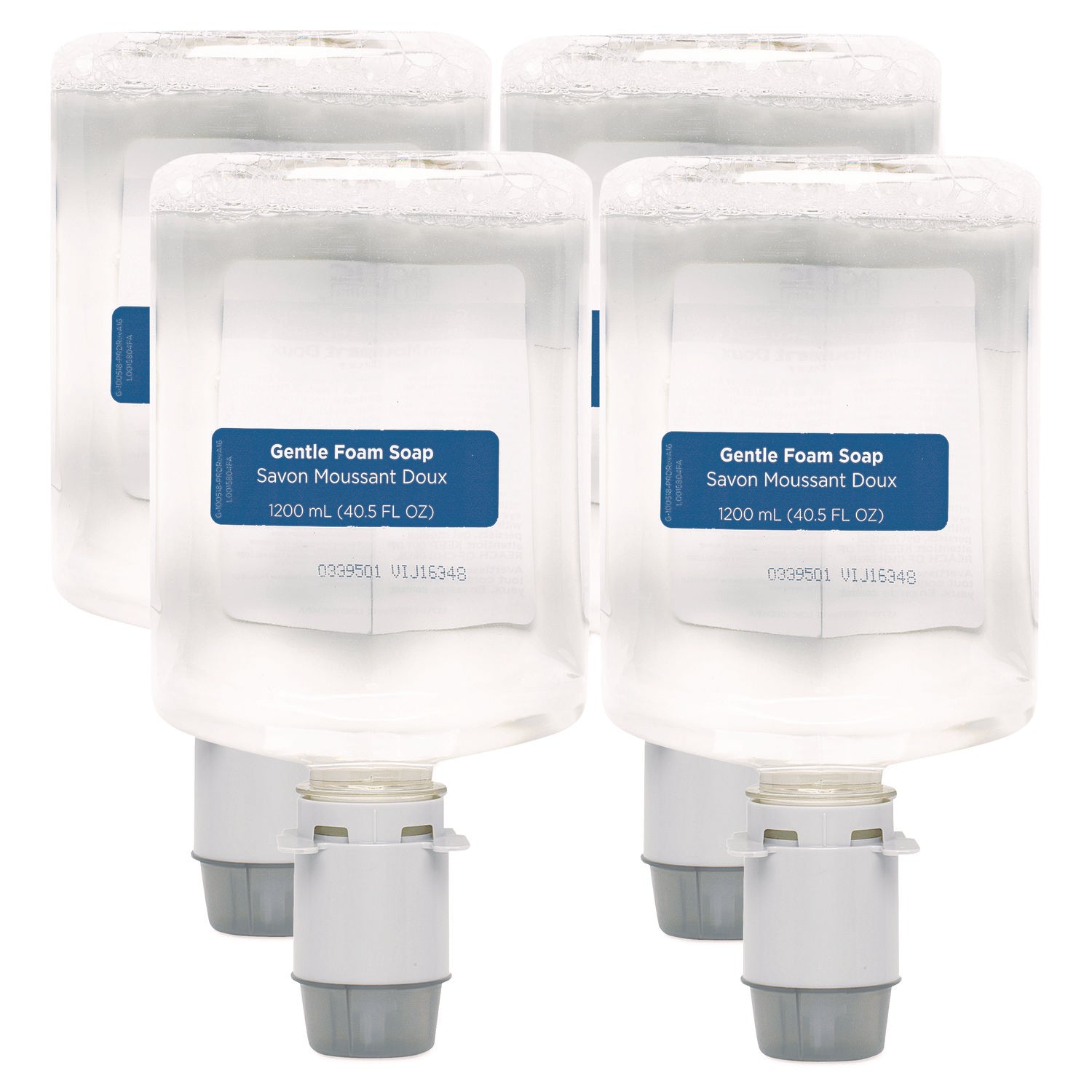 Pacific Blue Ultra Foam Soap Manual Dispenser Refill, Fragrance-Free, 1,200 mL, 4/Carton
