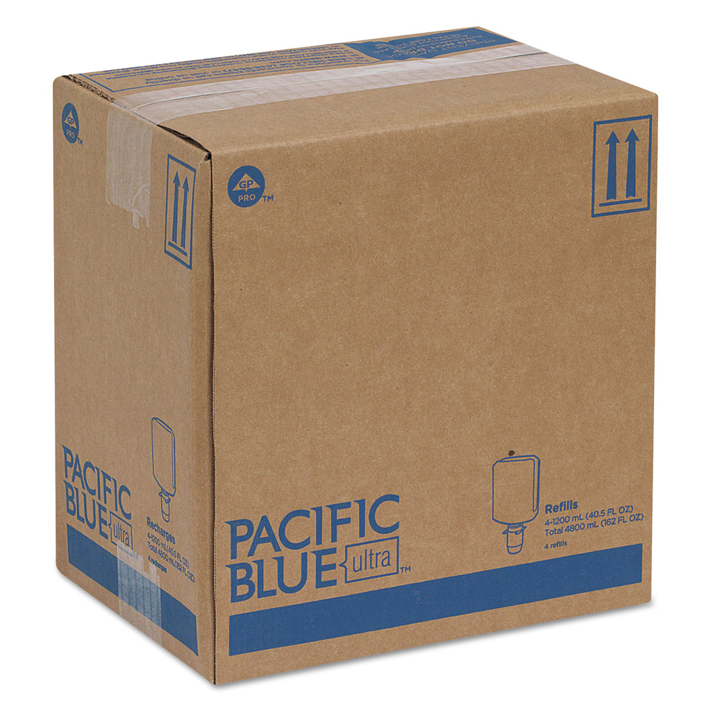 Pacific Blue Ultra Foam Soap Manual Dispenser Refill, Antimicrobial, Pacific Citrus, 1,200 mL, 4/Carton