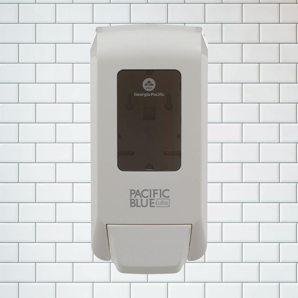 Pacific Blue Ultra Soap/Sanitizer Dispenser, 1,200 mL, White