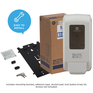 Pacific Blue Ultra Soap/Sanitizer Dispenser, 1,200 mL, White