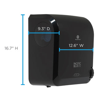 pacific-blue-ultra-paper-towel-dispenser-mechanical-129-x-9-x-168-black_gpc59589 - 2