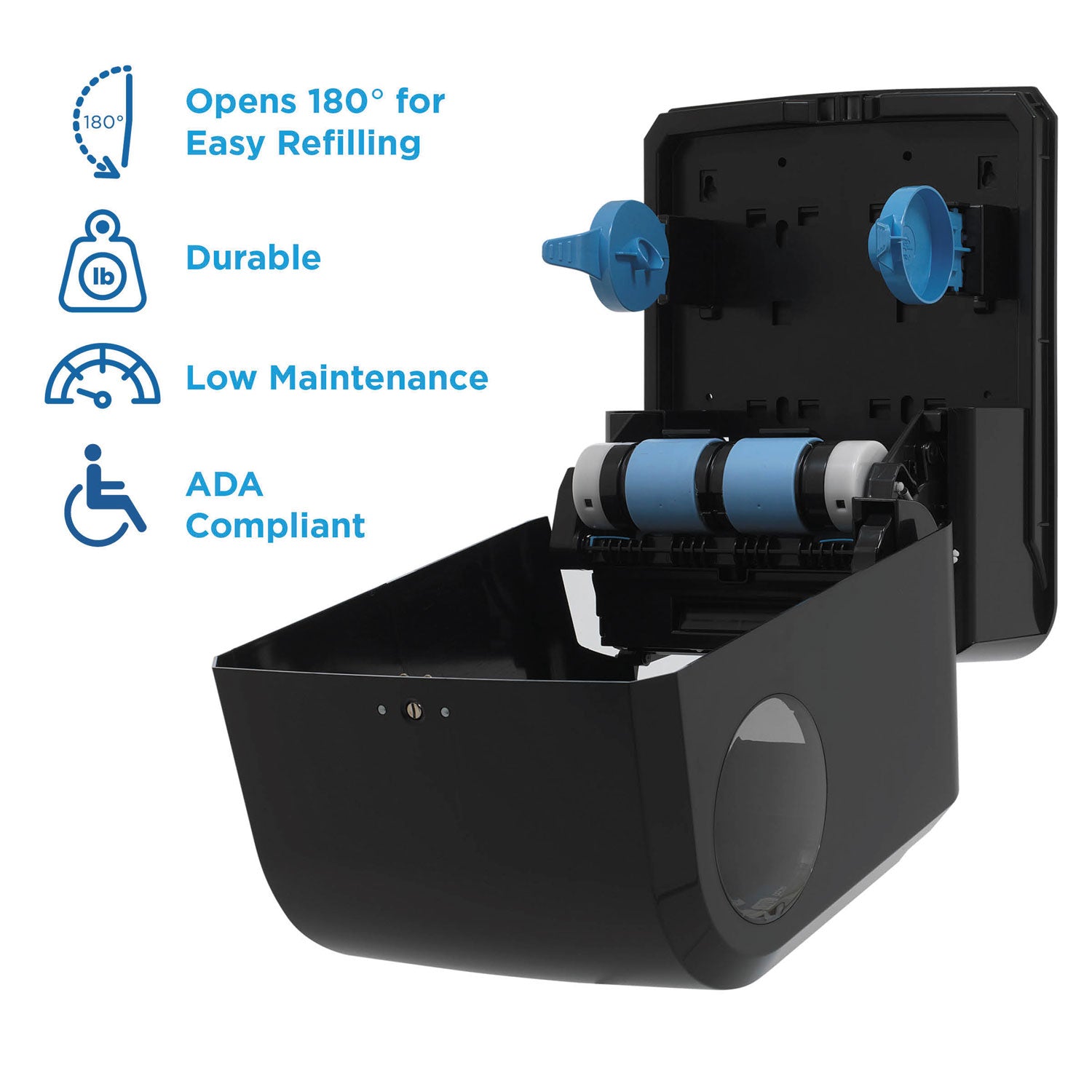 Pacific Blue Ultra Paper Towel Dispenser, Mechanical, 12.9 x 9 x 16.8, Black