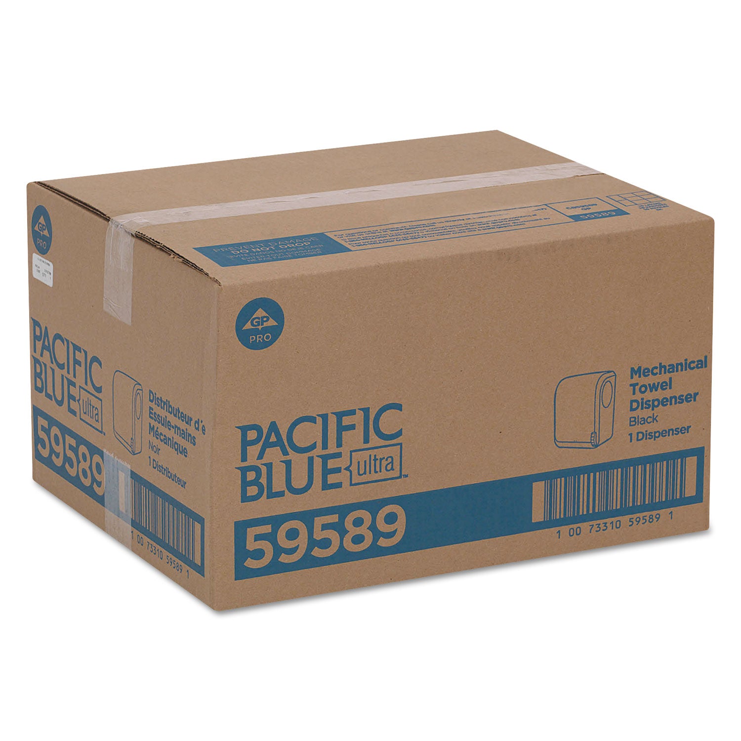 Pacific Blue Ultra Paper Towel Dispenser, Mechanical, 12.9 x 9 x 16.8, Black