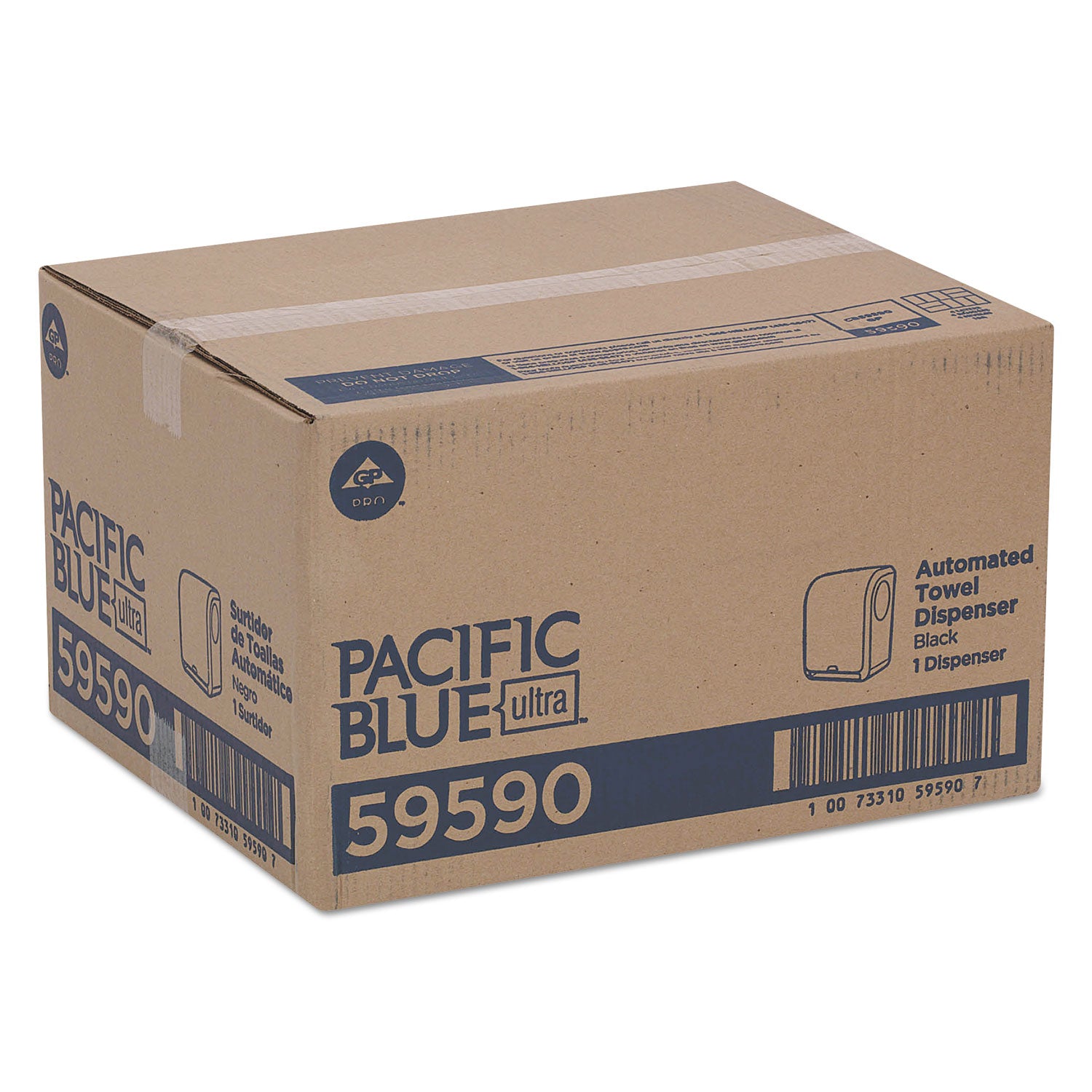 Pacific Blue Ultra Paper Towel Dispenser, Automated, 12.9 x 9 x 16.8, Black