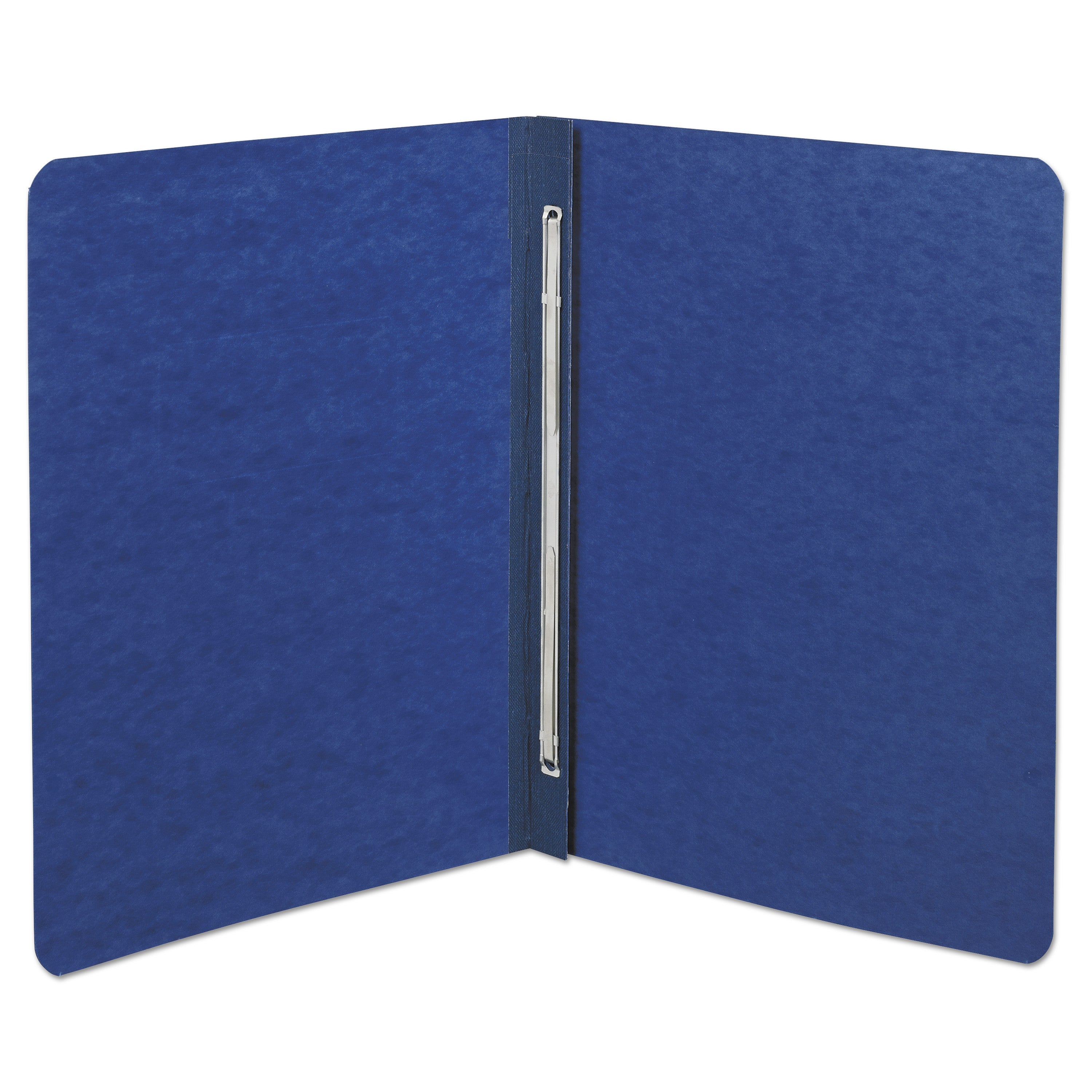 PRESSTEX Report Cover with Tyvek Reinforced Hinge, Side Bound, Two-Piece Prong Fastener, 3" Capacity, 8.5 x 11, Dark Blue - 