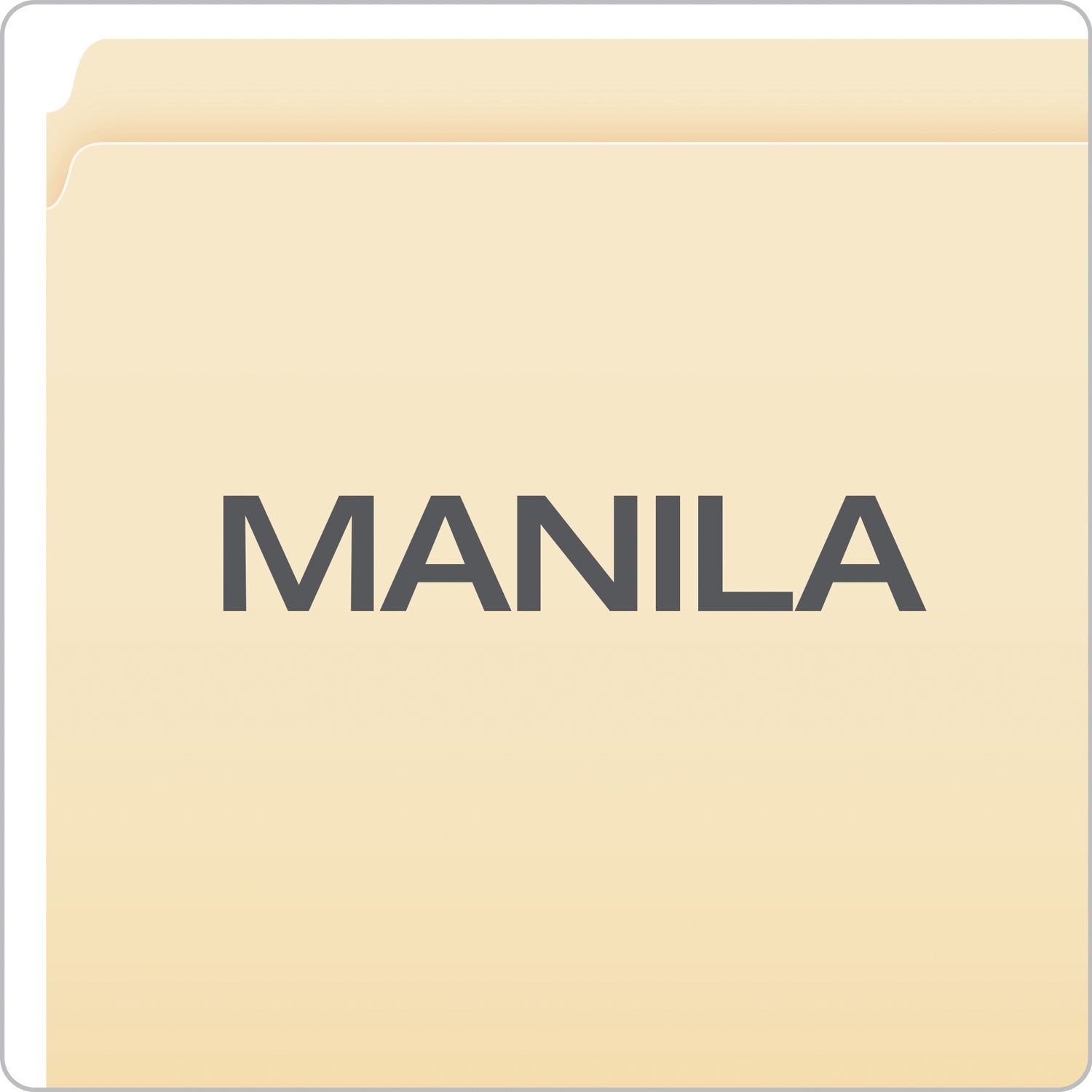 Manila File Folders, Straight Tabs, Legal Size, 0.75" Expansion, Manila, 100/Box - 