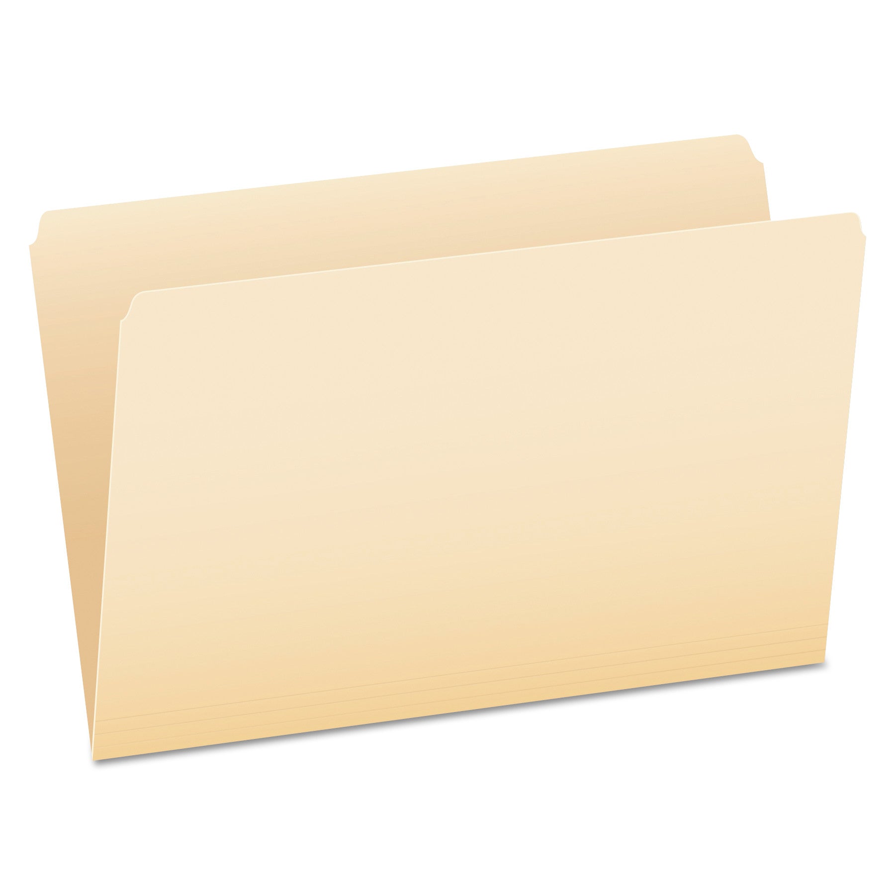 Manila File Folders, Straight Tabs, Legal Size, 0.75" Expansion, Manila, 100/Box - 