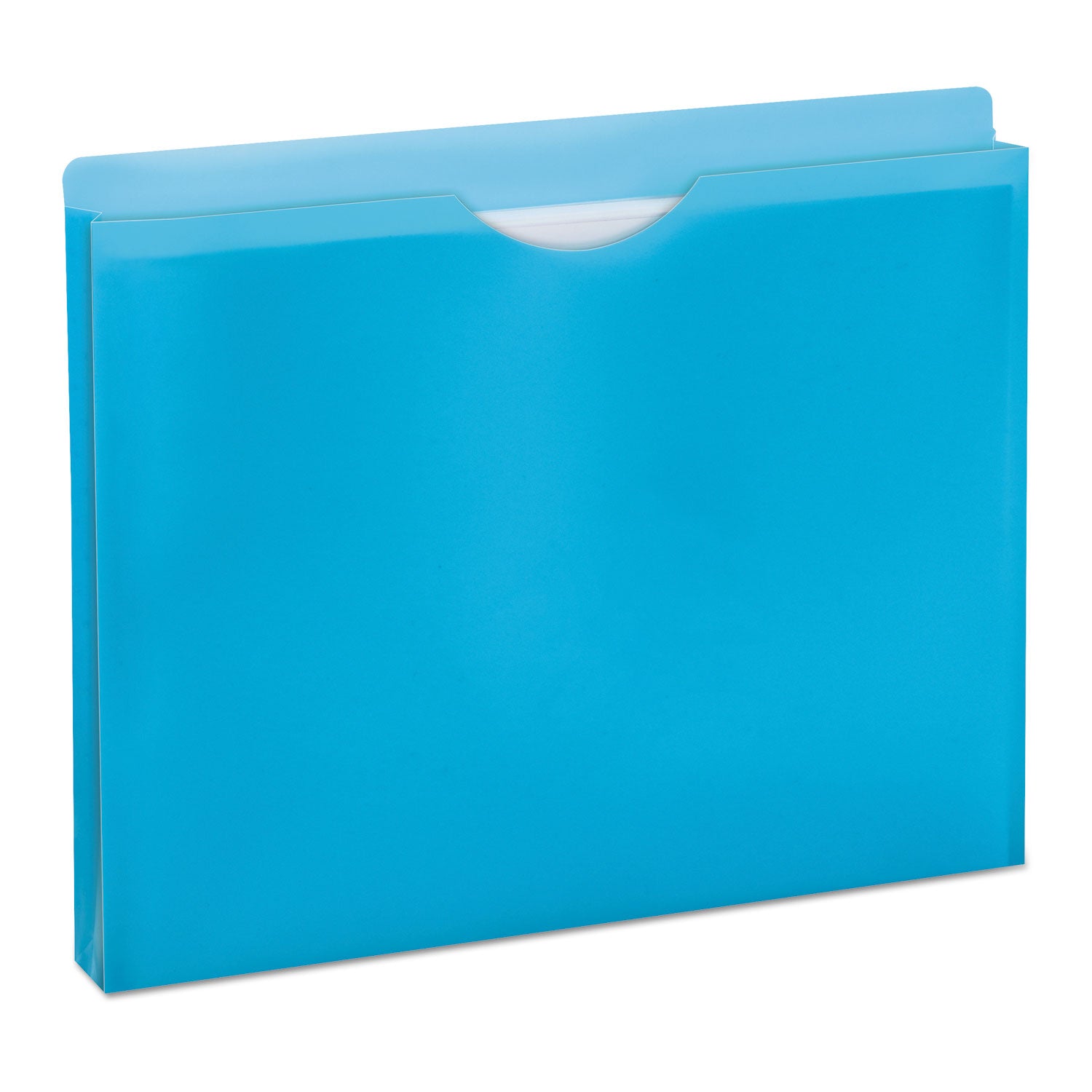 Glow Poly File Jacket, Straight Tab, Letter Size, Assorted Colors, 5/Pack - 