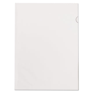 Poly Color Transparent File Jackets, Letter Size, Clear, 50/Box