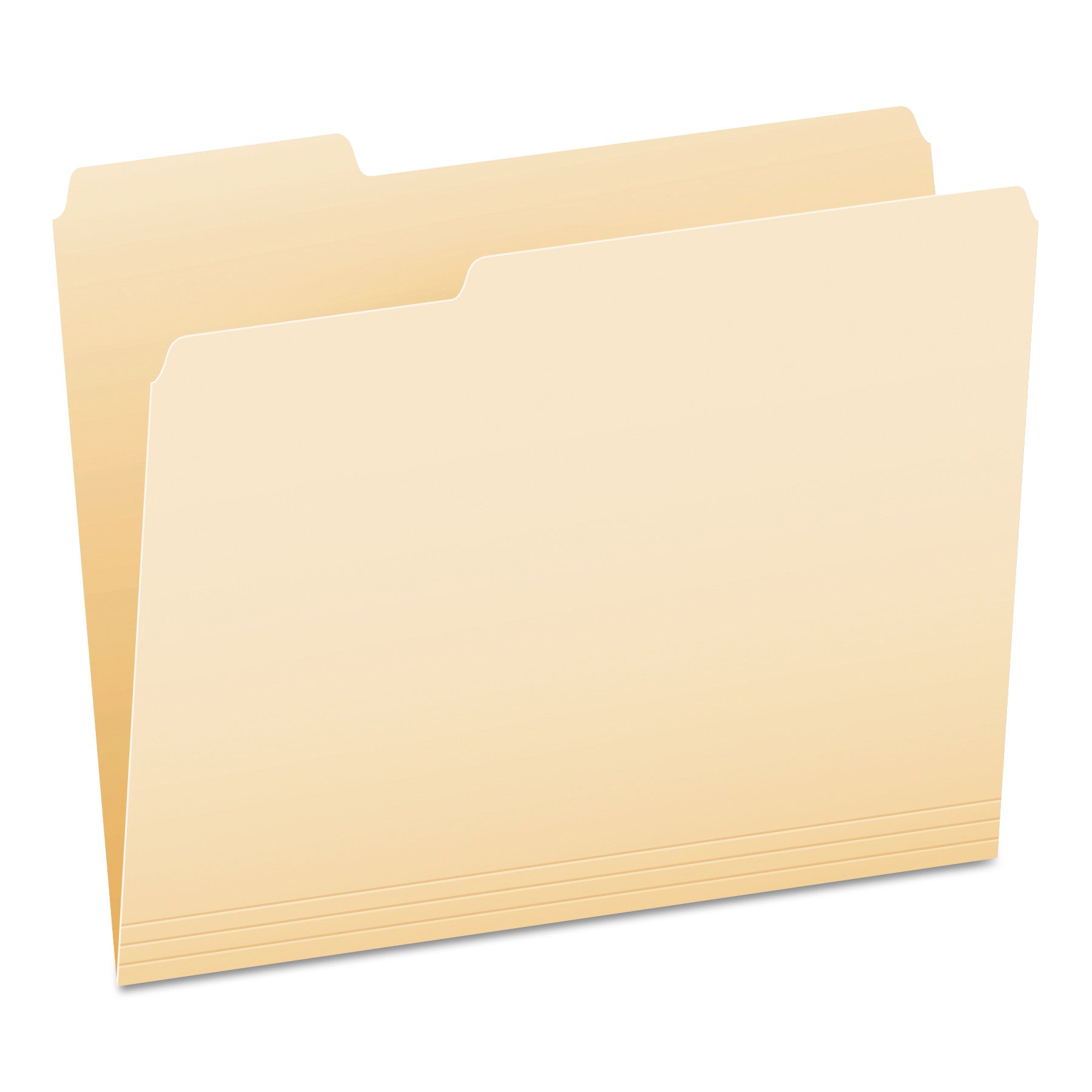 Manila File Folders, 1/3-Cut Tabs: Assorted, Letter Size, 0.75" Expansion, Manila, 100/Box - 