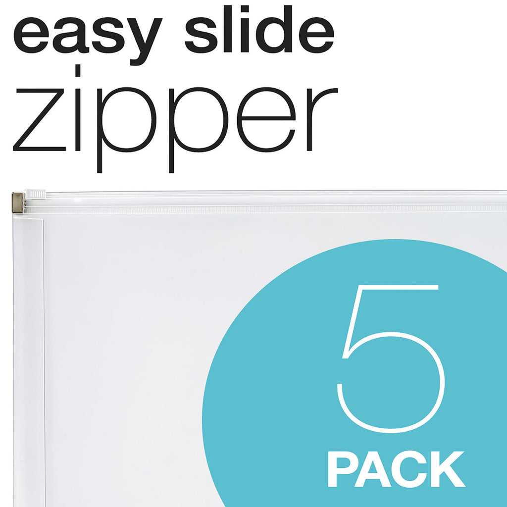 poly-zip-envelope-zipper-closure-10-x-13-clear-5-pack_pfx84190 - 3