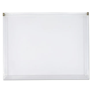 Poly Zip Envelope, Zipper Closure, 10 x 13, Clear, 5/Pack