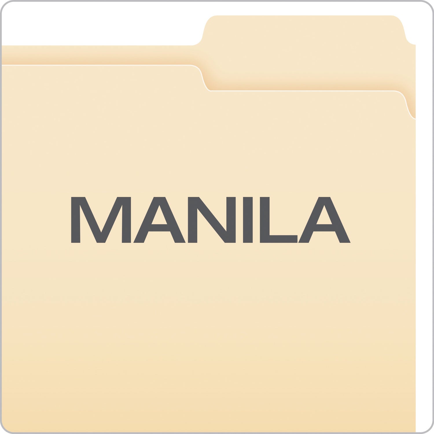 Manila File Folders, 1/3-Cut Tabs: Right Position, Letter Size, 0.75" Expansion, Manila, 100/Box - 