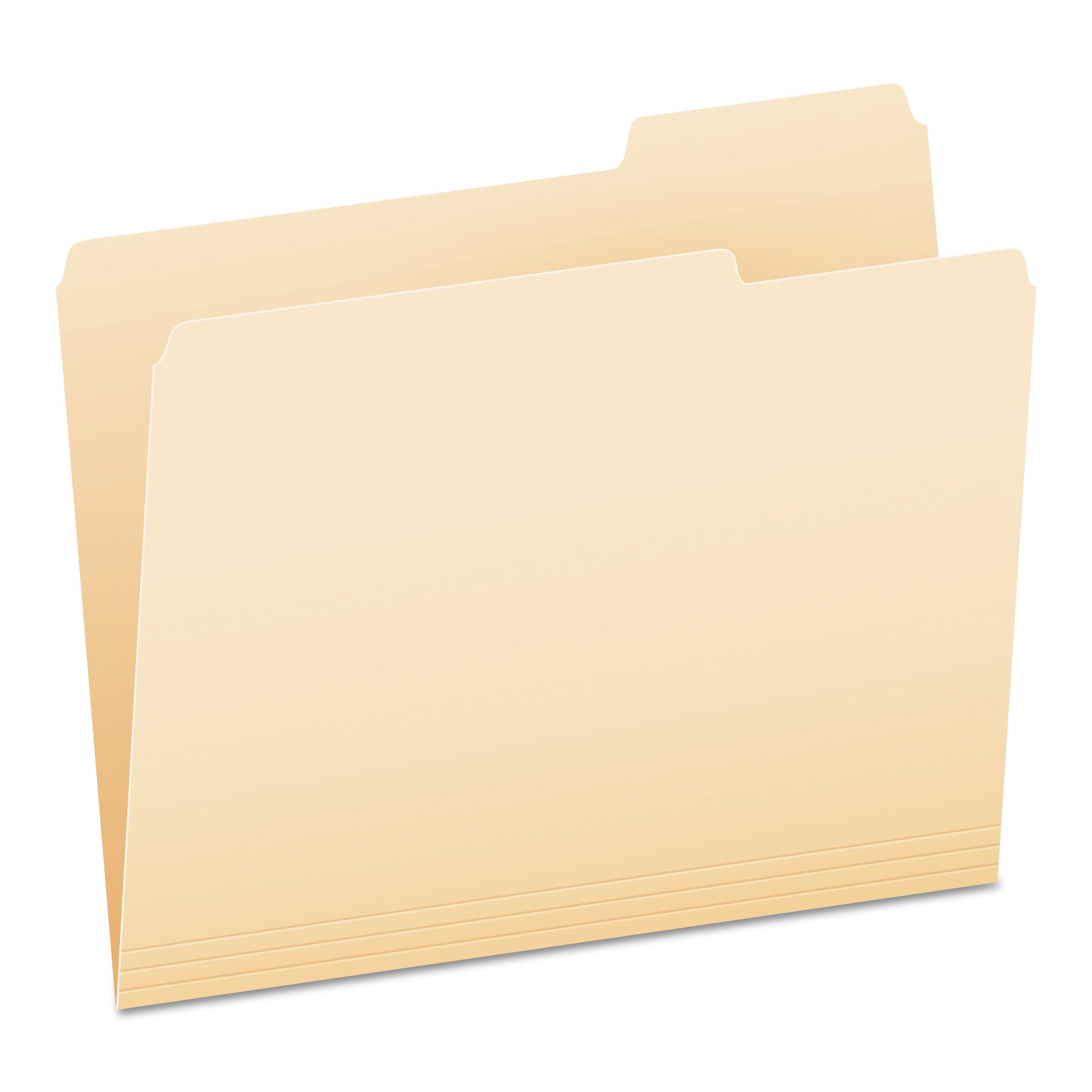 Manila File Folders, 1/3-Cut Tabs: Right Position, Letter Size, 0.75" Expansion, Manila, 100/Box - 