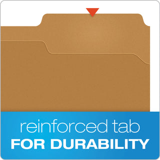 Kraft Fastener Folders, 1/3-Cut Tabs, 2 Fasteners, Letter Size, Kraft Exterior, 50/Box