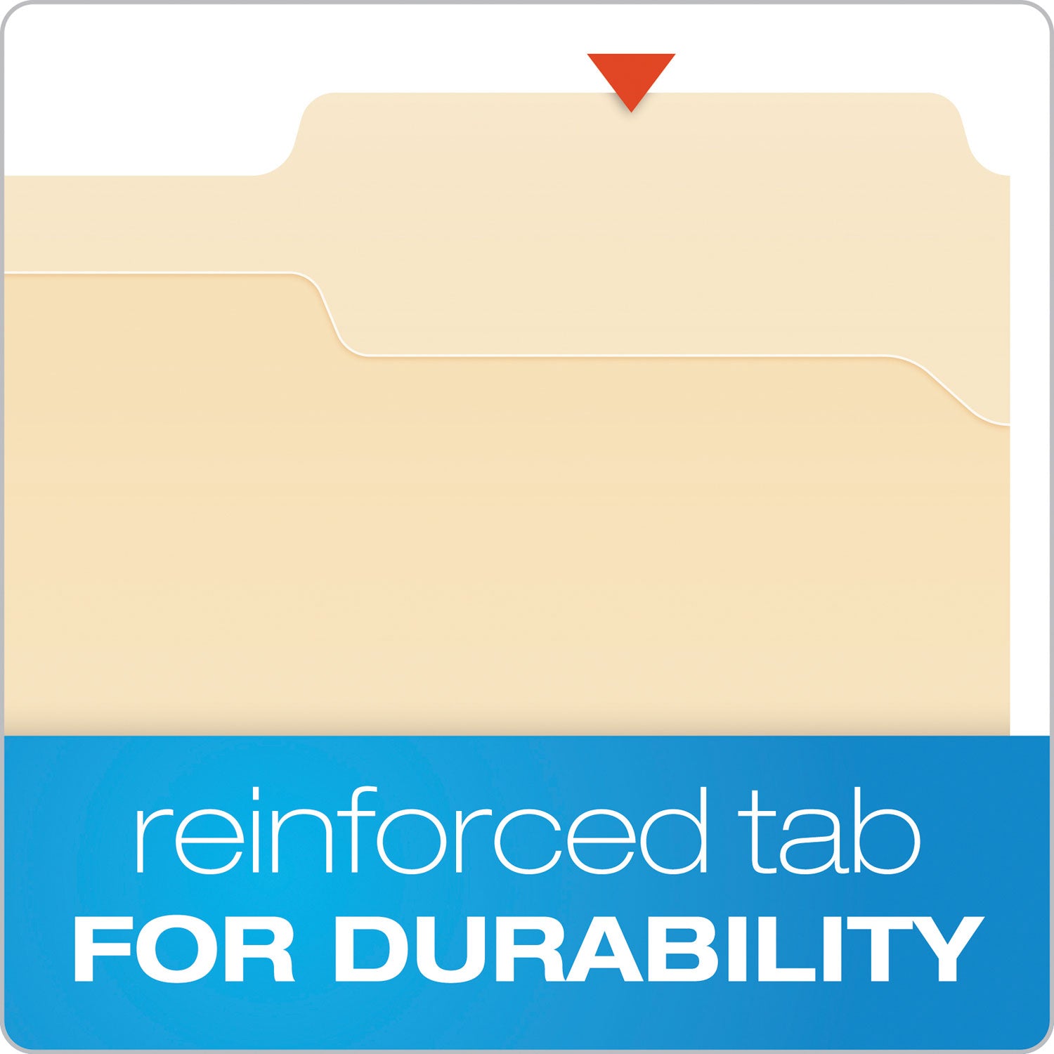 Manila Fastener Folders, 1/3-Cut Tabs, 1 Fastener, Letter Size, Manila Exterior, 50/Box