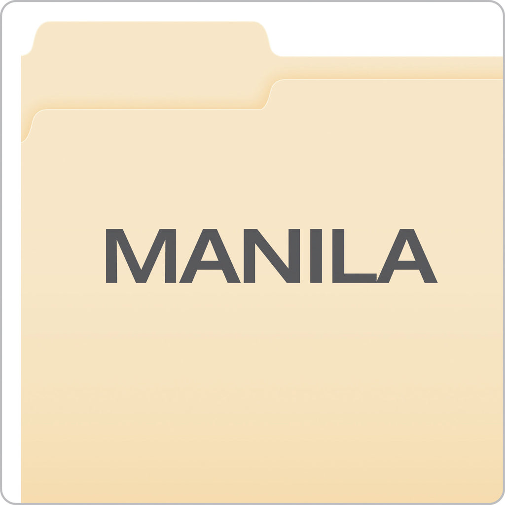 Manila Fastener Folders, 1/3-Cut Tabs, 2 Fasteners, Letter Size, Manila Exterior, 50/Box