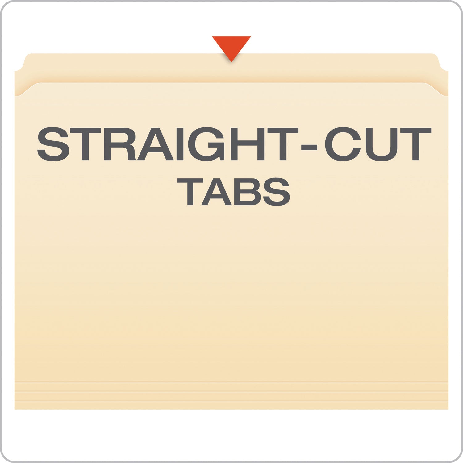 Manila Fastener Folders, Straight Tabs, 1 Fastener, Letter Size, Manila Exterior, 50/Box - 