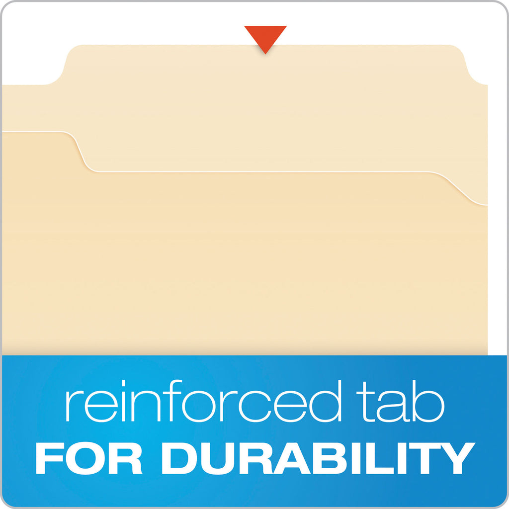 Manila Fastener Folders, 1/3-Cut Tabs, 2 Fasteners, Legal Size, Manila Exterior, 50/Box