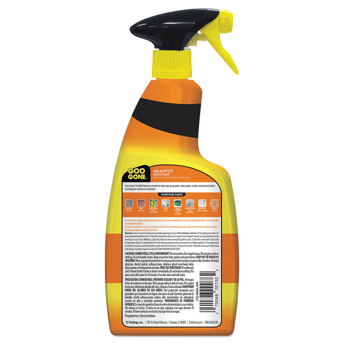 Graffiti Remover, 24 oz Spray Bottle, 4/Carton