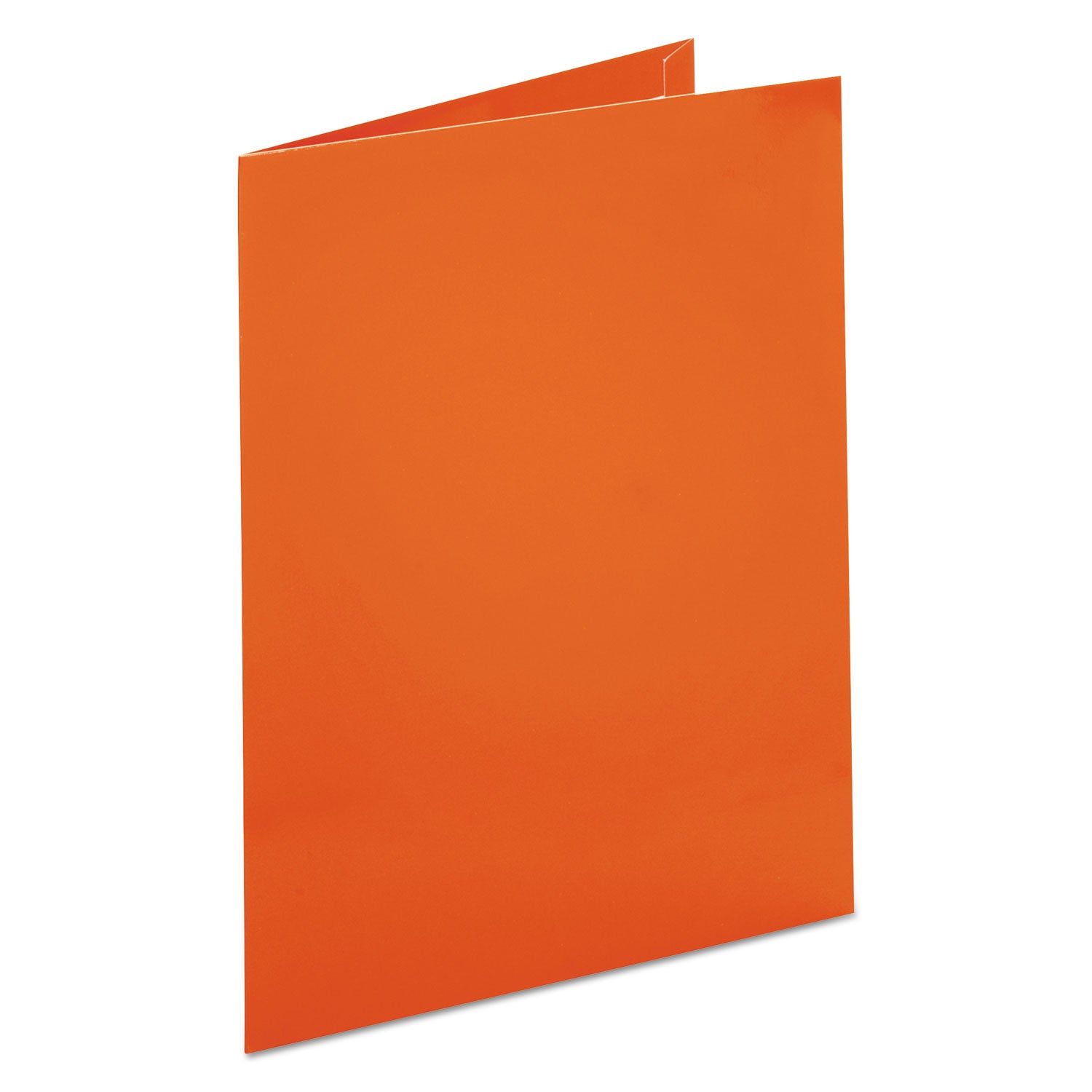 Two-Pocket Laminated Paper Folder, 100-Sheet Capacity, 11 x 8.5, Metallic Copper, 25/Box - 