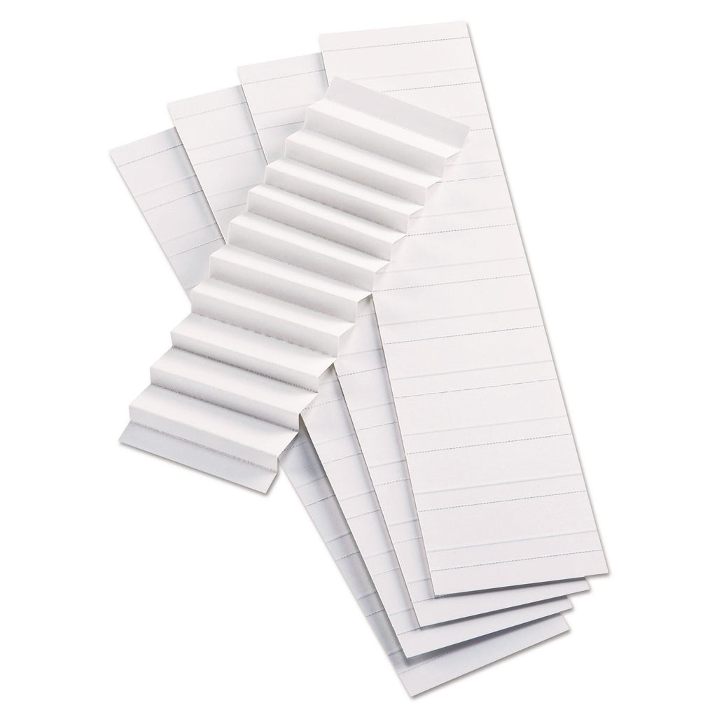 Blank Inserts For Hanging File Folders, Compatible with 42 Series Tabs, 1/5-Cut, White, 2" Wide, 100/Pack