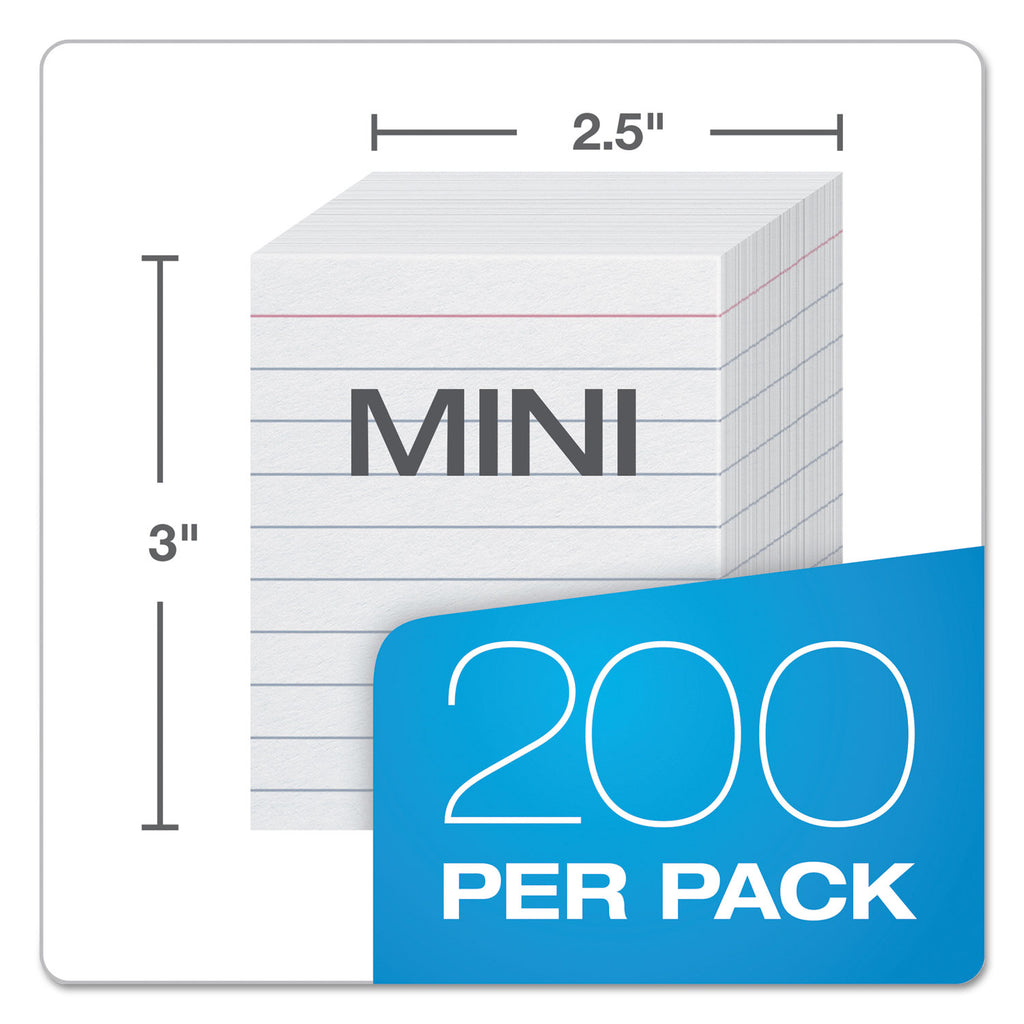 Oxford Mini Index Card, Sold as 1 Package, 200 Each per Package
