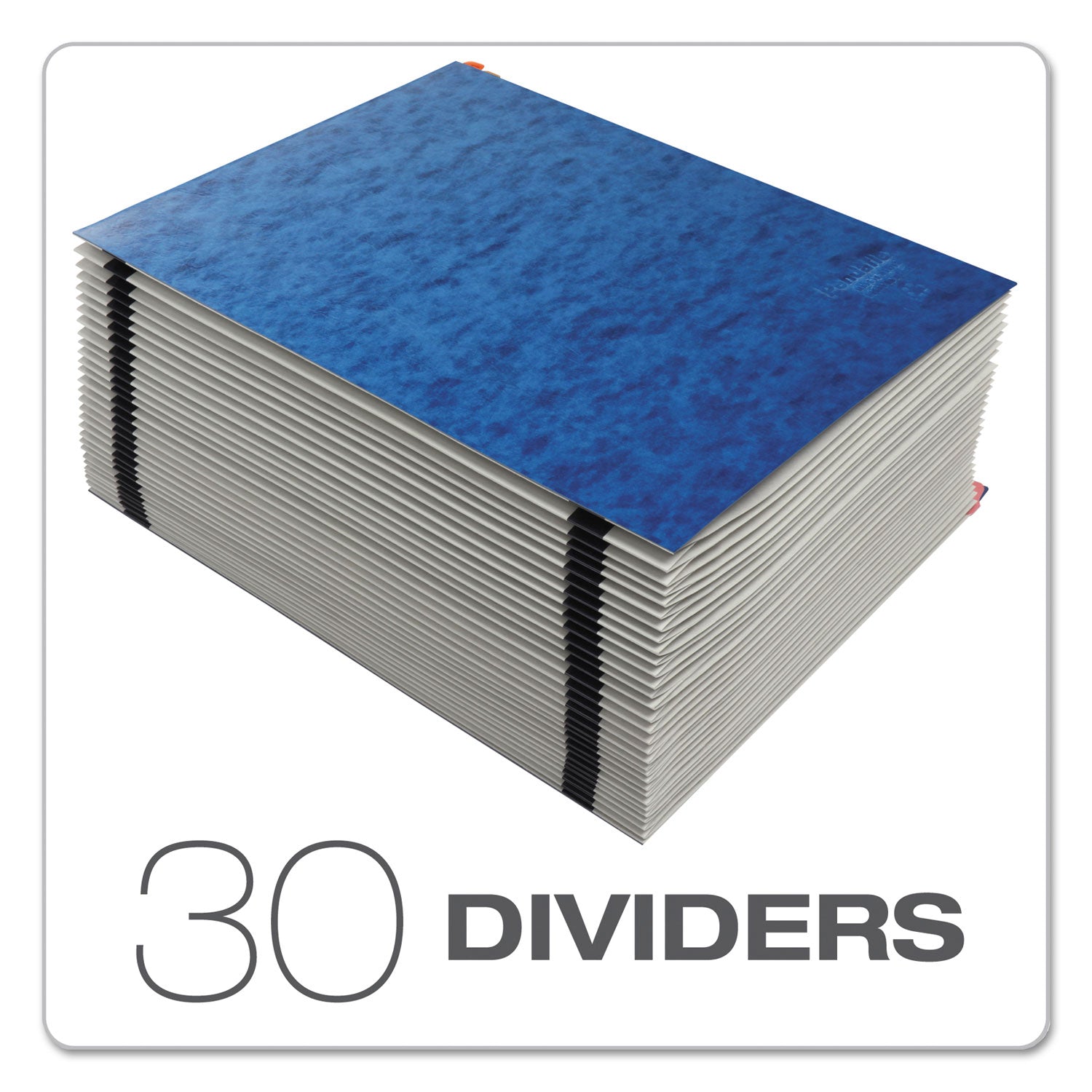 Expanding Desk File, 31 Dividers, Date Index, Letter Size, Blue Cover - 