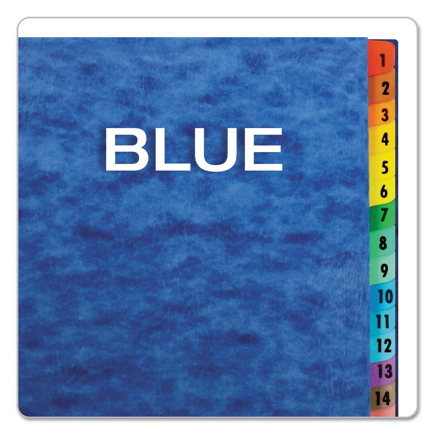 Expanding Desk File, 31 Dividers, Date Index, Letter Size, Blue Cover - 