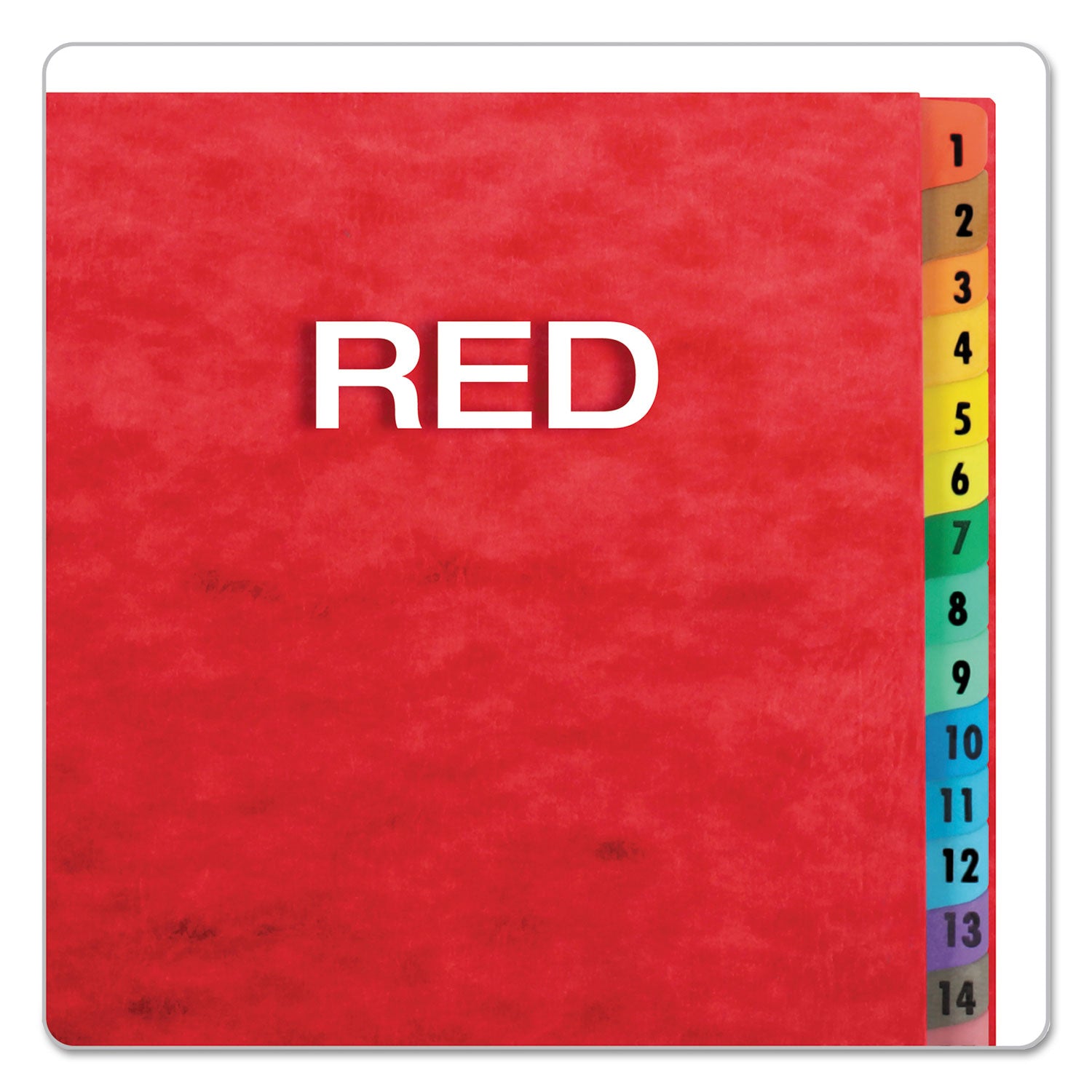 Expanding Desk File, 31 Dividers, Date Index, Letter Size, Red Cover - 