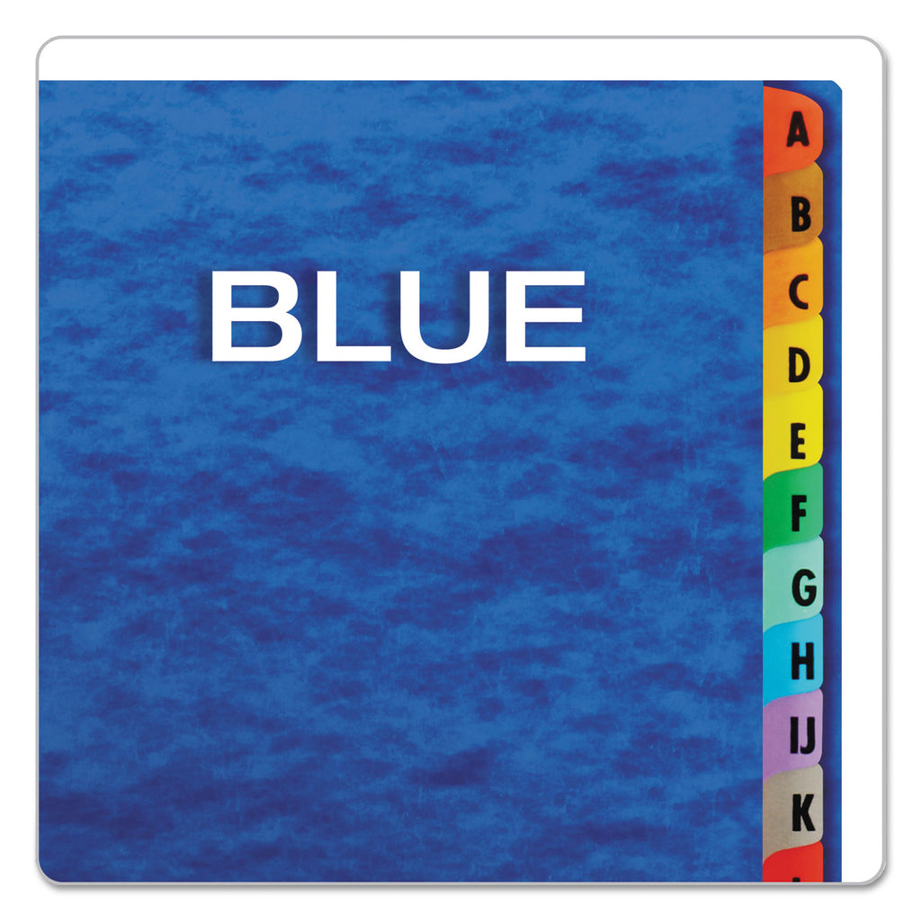 Expanding Desk File, 23 Dividers, Alpha Index, Letter Size, Blue Cover