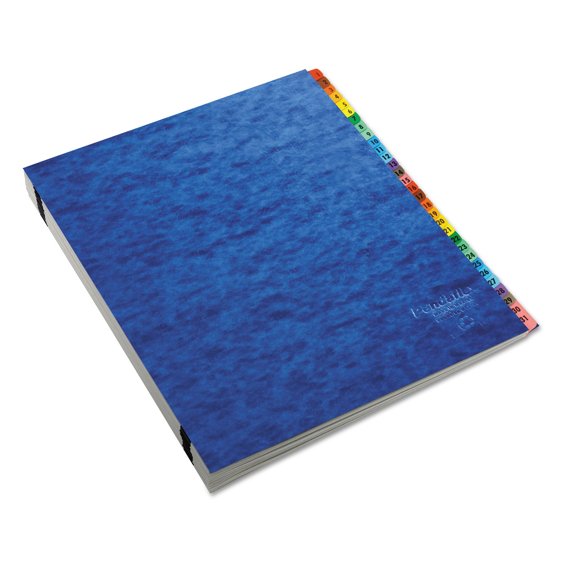 Expanding Desk File, 23 Dividers, Alpha Index, Letter Size, Blue Cover - 