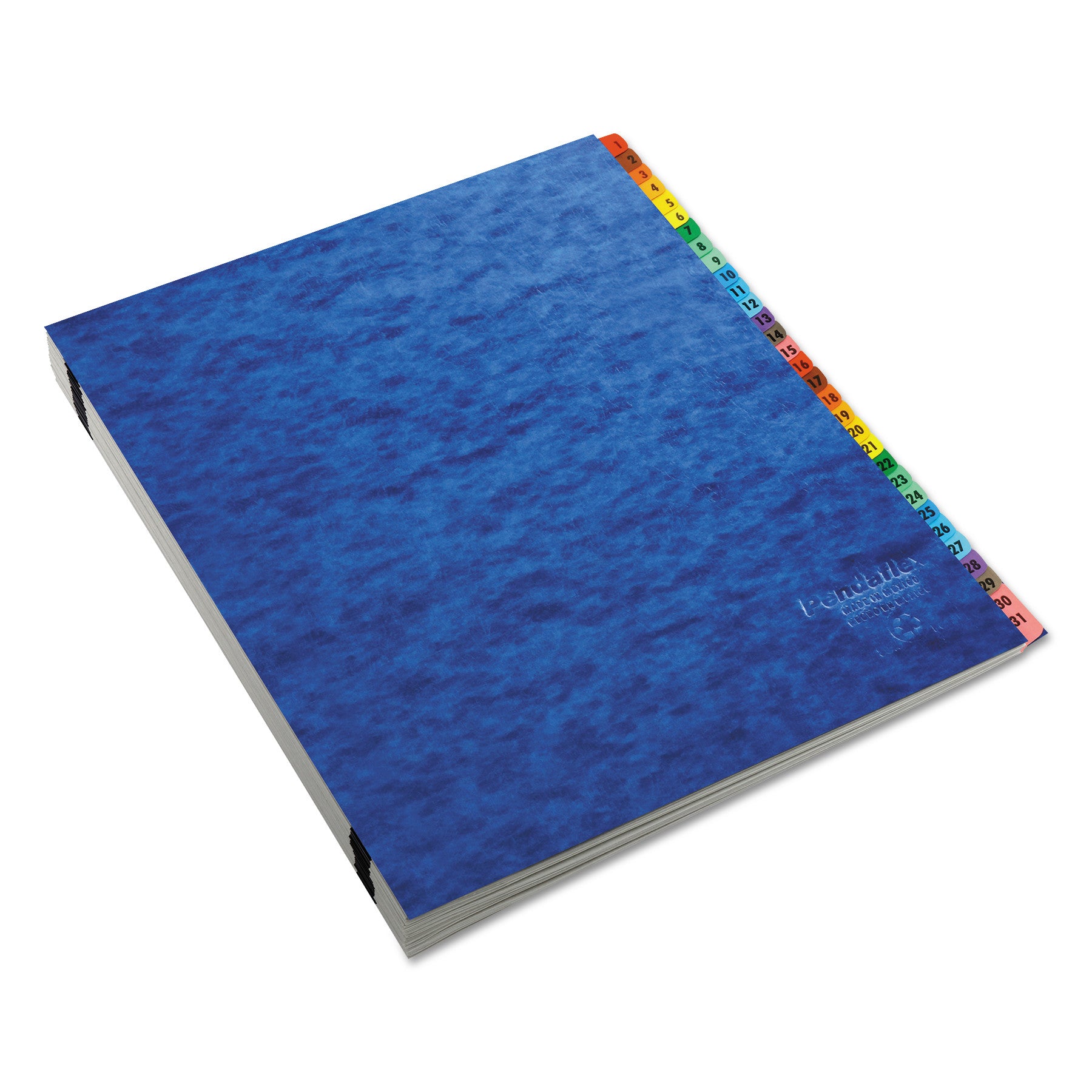 Expanding Desk File, 31 Dividers, Date Index, Letter Size, Blue Cover - 