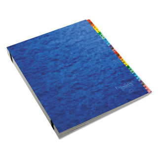 Expanding Desk File, 31 Dividers, Date Index, Letter Size, Blue Cover - 