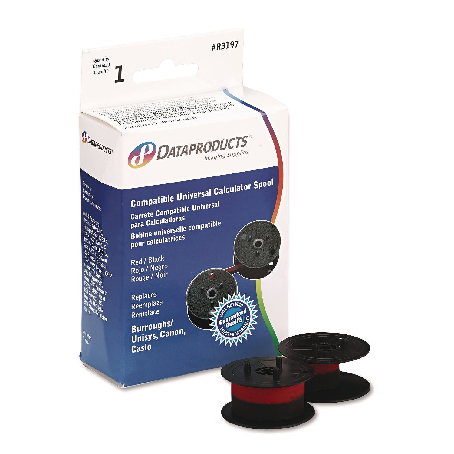 Dataproducts R3197 Ribbon - Black, Red - 1 Each
