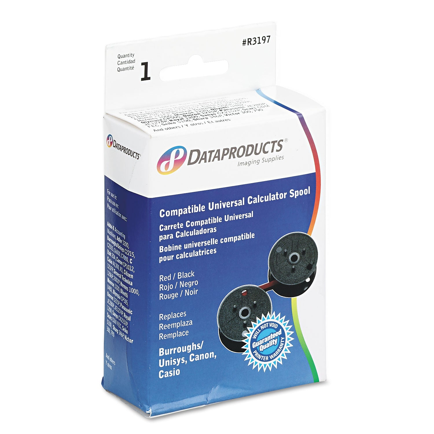 Dataproducts R3197 Ribbon - Black, Red - 1 Each