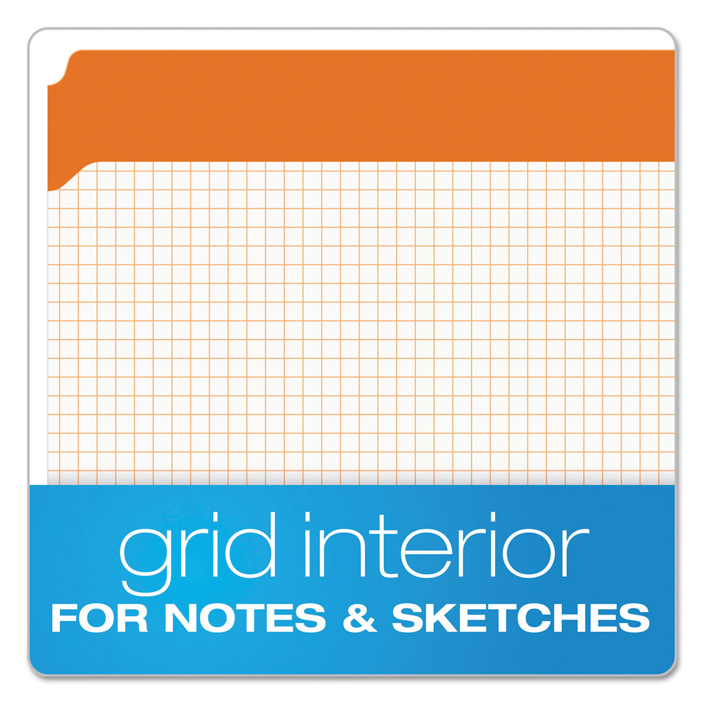 Double-Ply Reinforced Top Tab Colored File Folders, Straight Tabs, Letter Size, 0.75" Expansion, Orange, 100/Box