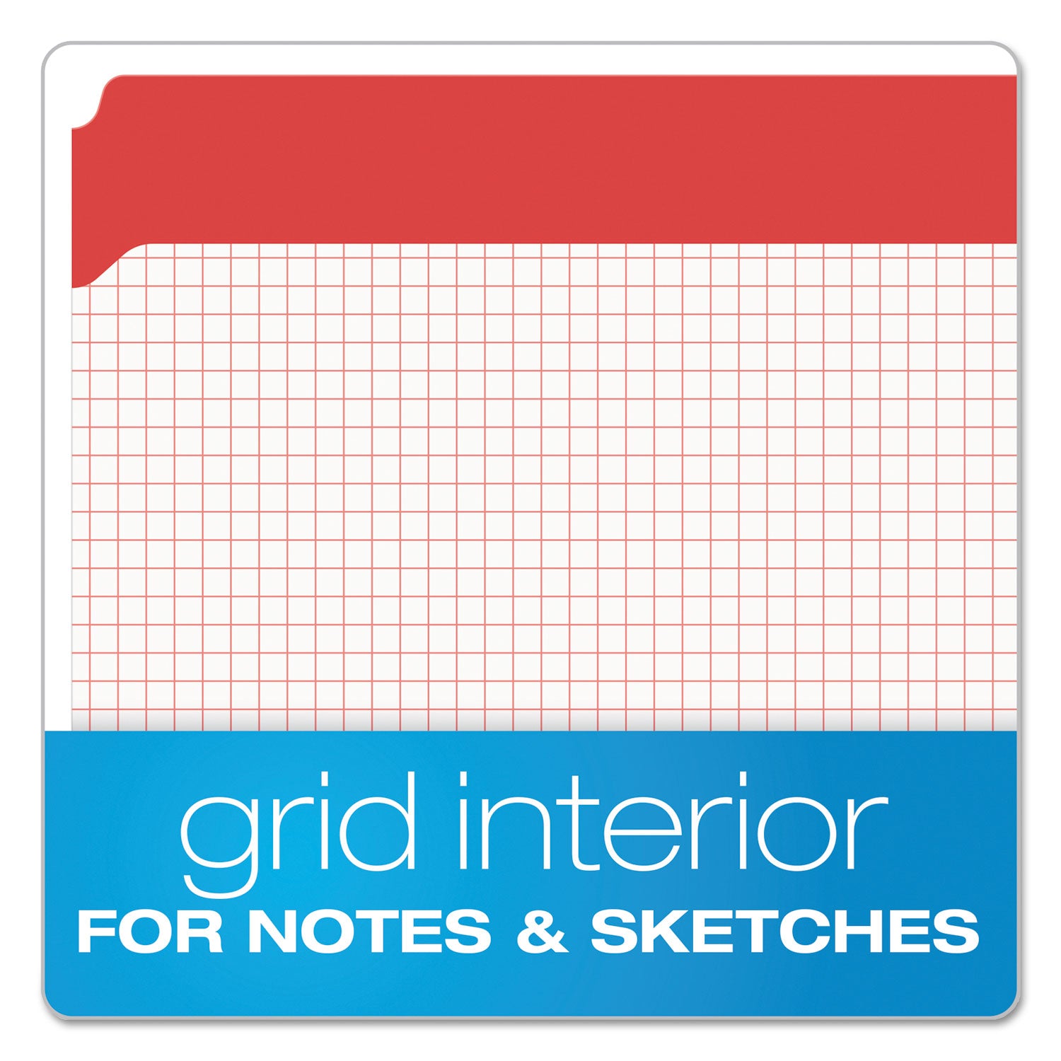 Double-Ply Reinforced Top Tab Colored File Folders, Straight Tabs, Letter Size, 0.75" Expansion, Red, 100/Box - 