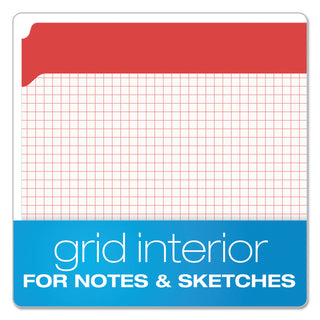 Double-Ply Reinforced Top Tab Colored File Folders, Straight Tabs, Letter Size, 0.75" Expansion, Red, 100/Box - 