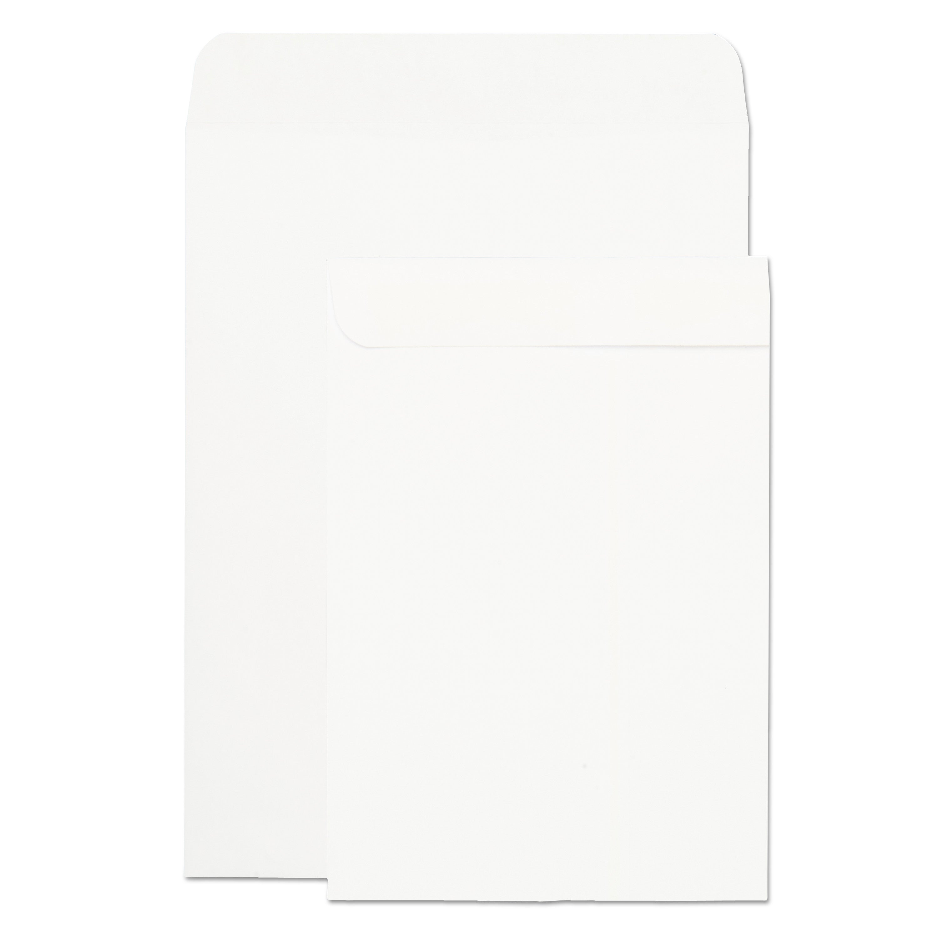 Catalog Envelope, 24 lb Bond Weight Paper, #10 1/2, Square Flap, Gummed Closure, 9 x 12, White, 250/Box - 