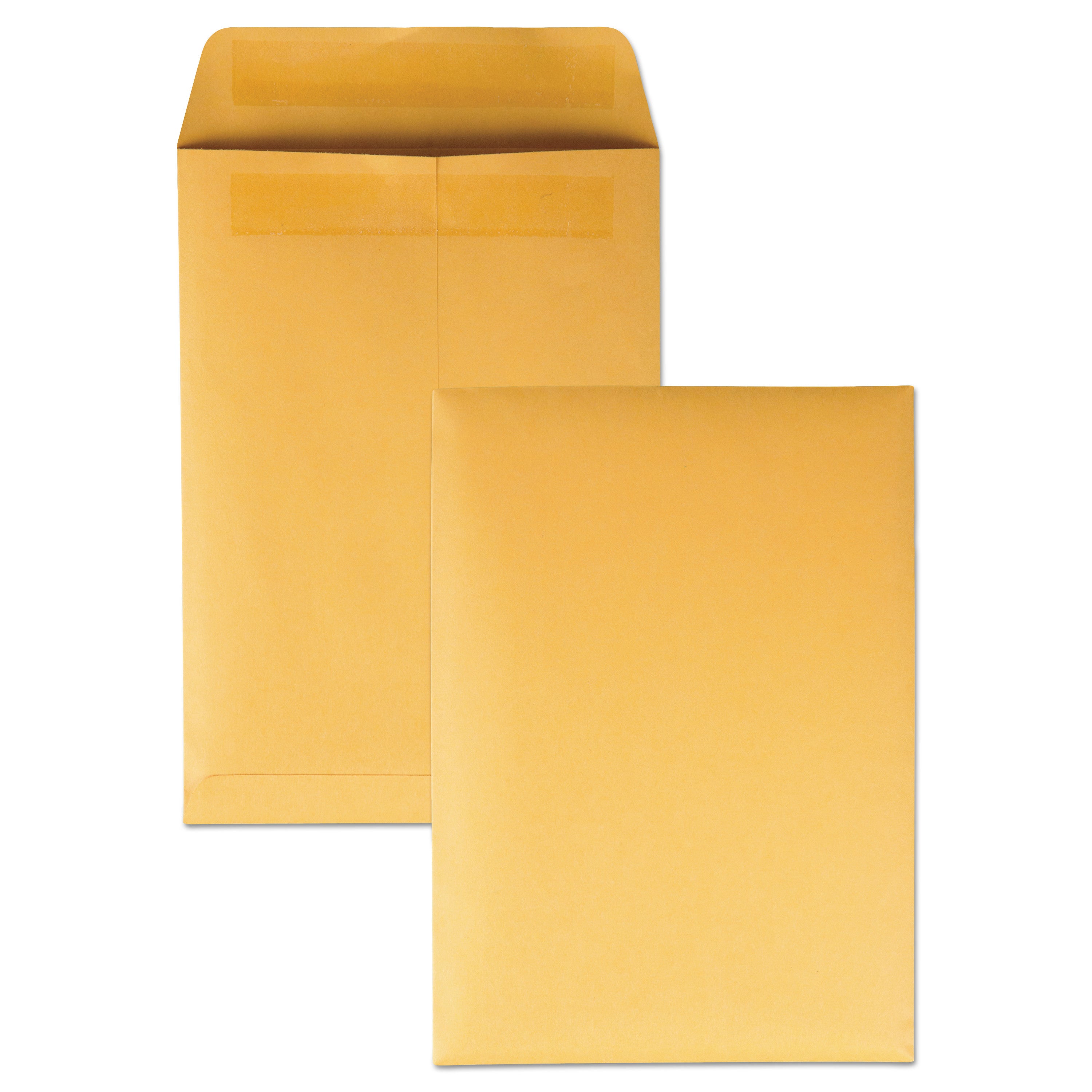 Redi-Seal Catalog Envelope, #6, Cheese Blade Flap, Redi-Seal Adhesive Closure, 7.5 x 10.5, Brown Kraft, 250/Box - 