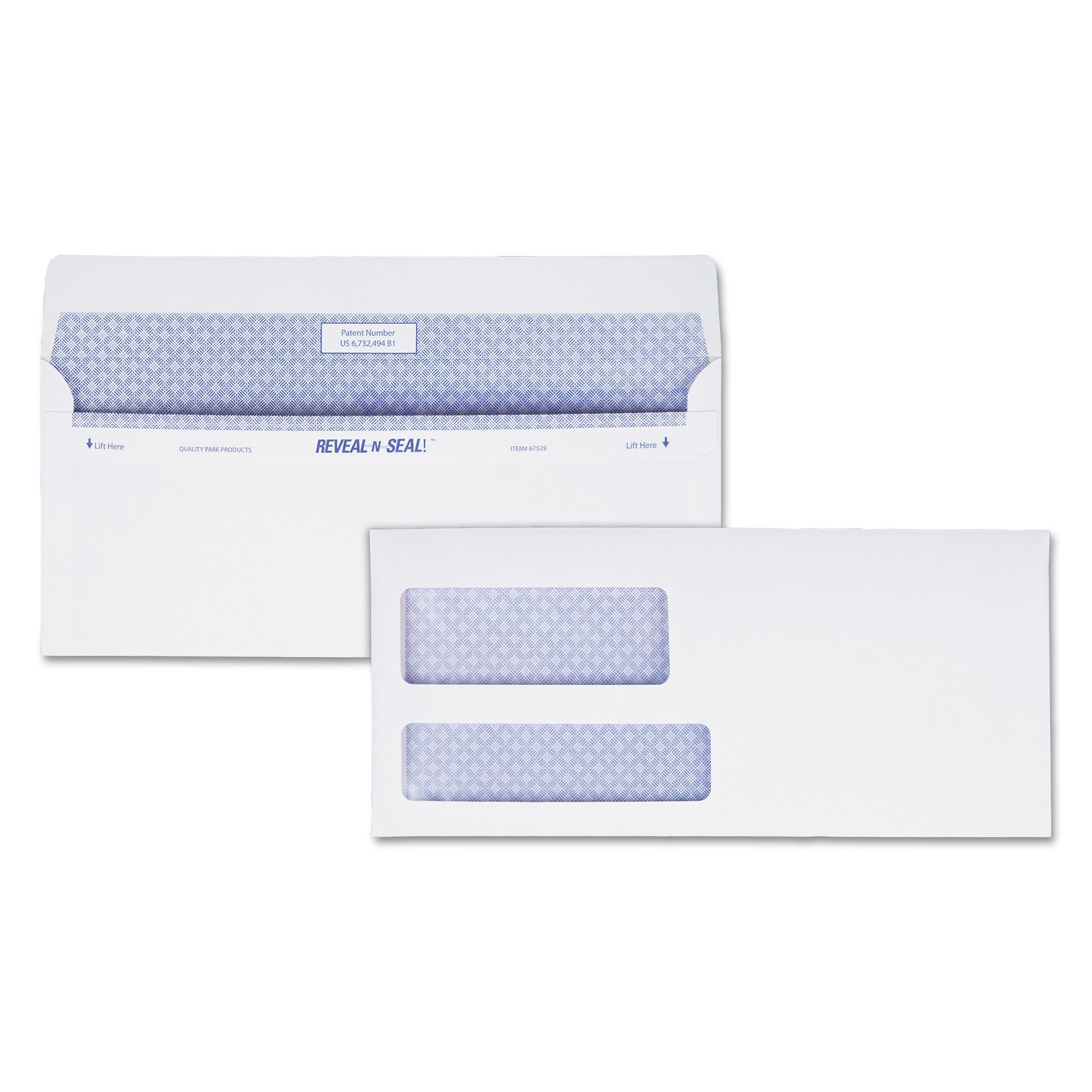 Reveal-N-Seal Envelope, #9, Commercial Flap, Self-Adhesive Closure, 3.88 x 8.88, White, 500/Box - 