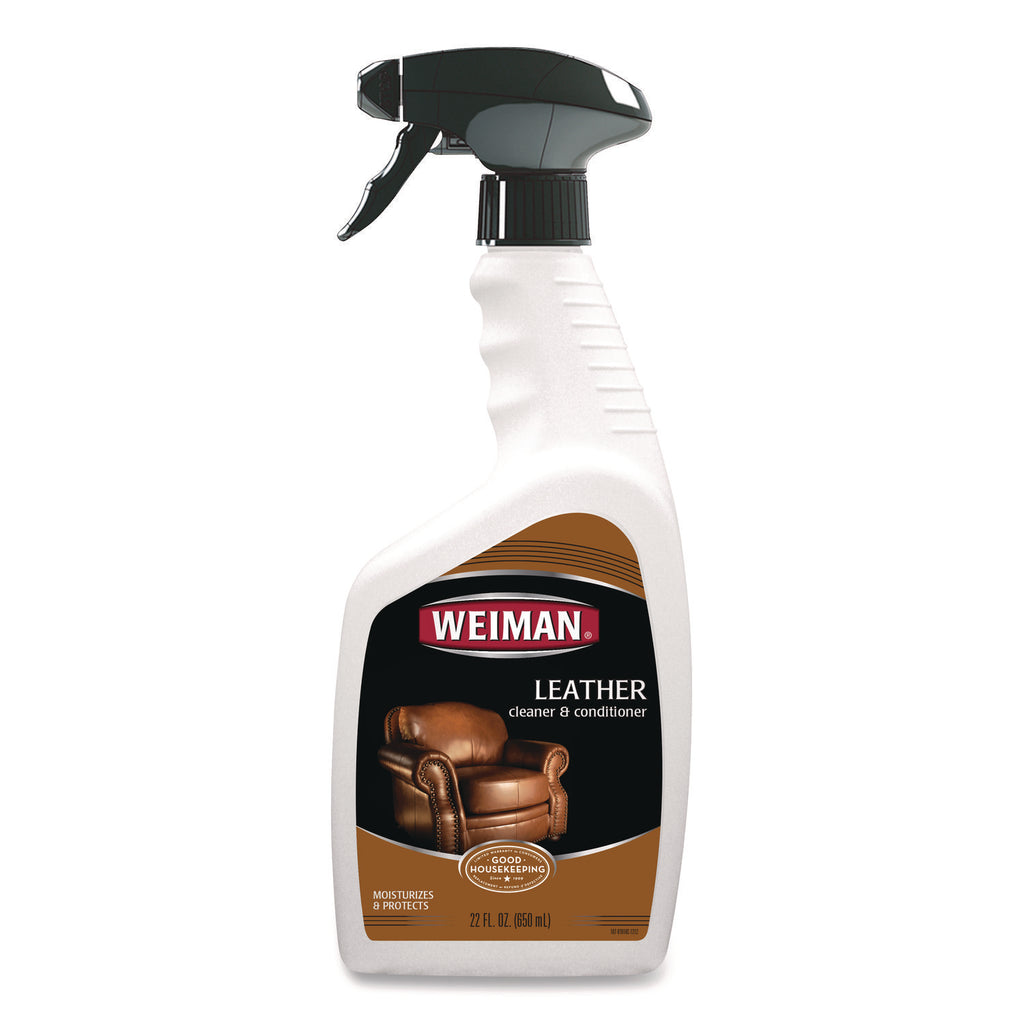 Leather Cleaner and Conditioner, Floral Scent, 22 oz Trigger Spray Bottle, 6/CT