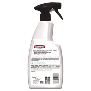 Stainless Steel Cleaner and Polish, Floral Scent, 22 oz Spray Bottle, 6/Carton
