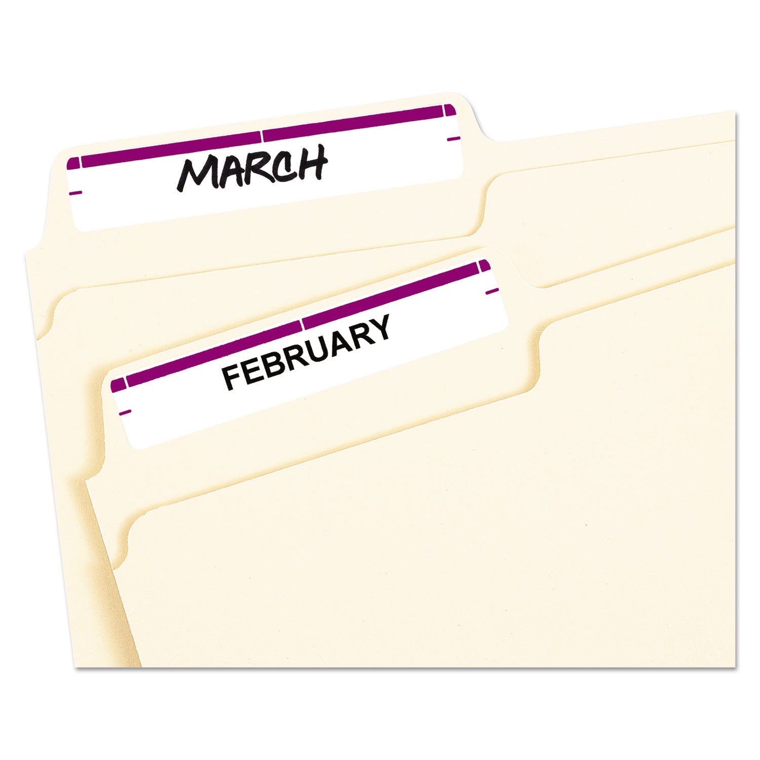 Printable 4" x 6" - Permanent File Folder Labels, 0.69 x 3.44, White, 7/Sheet, 36 Sheets/Pack, (5204) - 