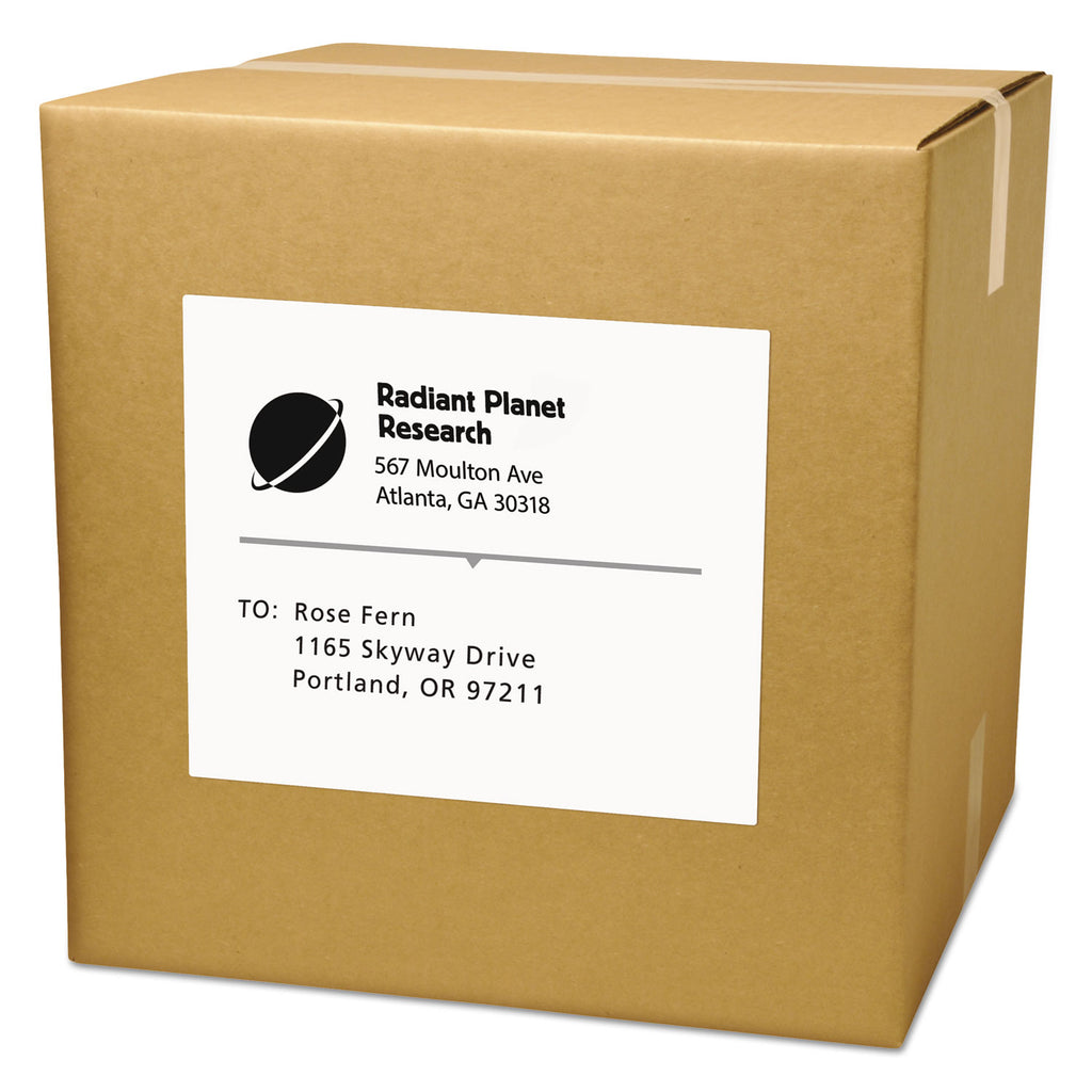 Copier Mailing Labels, Copiers, 8.5 x 11, White, 100/Box