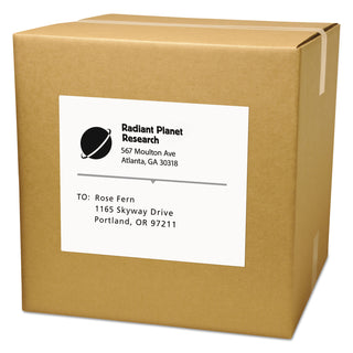 Copier Mailing Labels, Copiers, 8.5 x 11, White, 100/Box