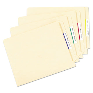 Removable File Folder Labels with Sure Feed Technology, 0.66 x 3.44, White, 30/Sheet, 25 Sheets/Pack