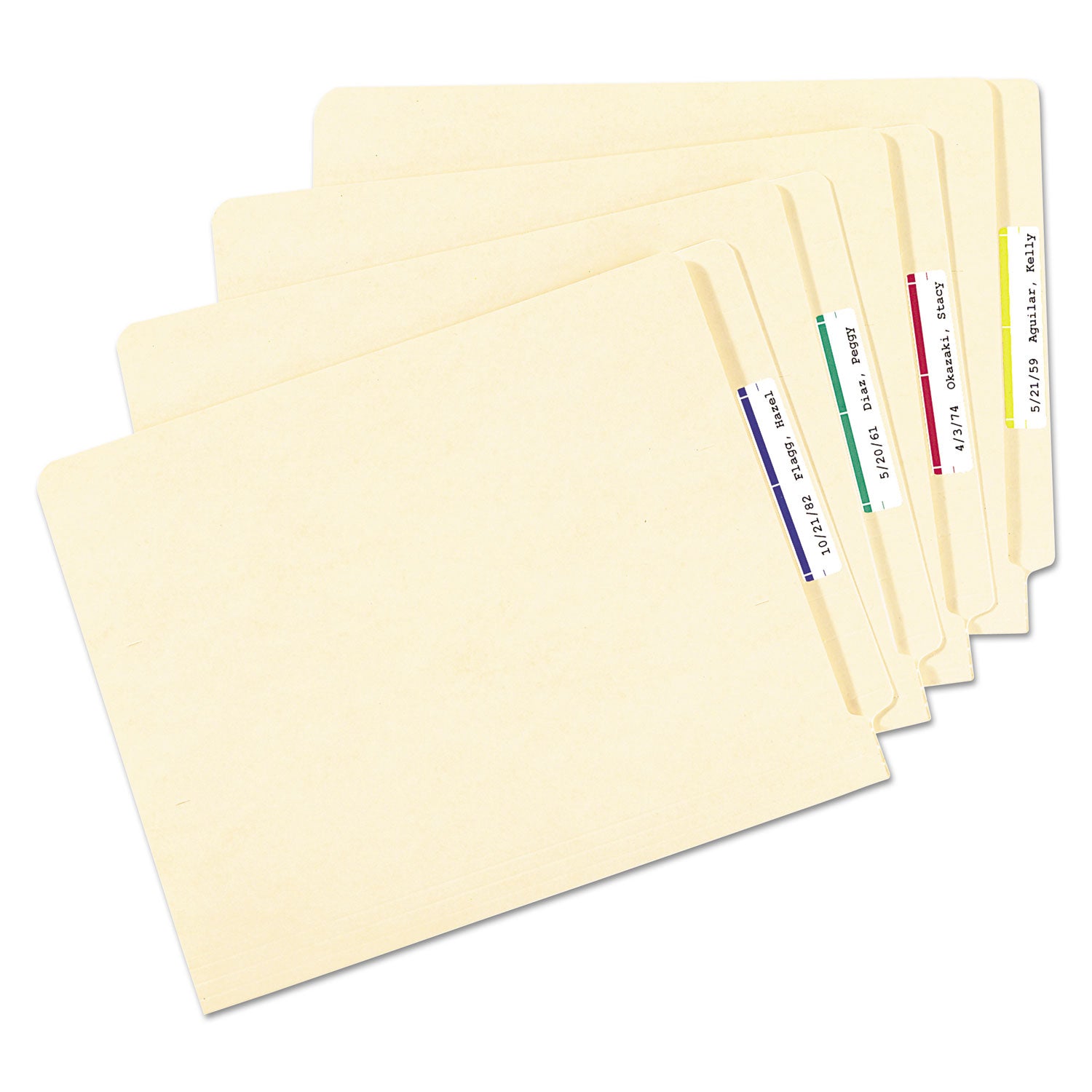 Removable File Folder Labels with Sure Feed Technology, 0.66 x 3.44, White, 30/Sheet, 25 Sheets/Pack - 